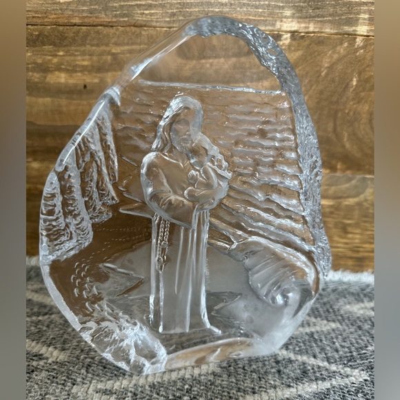 RARE Lenox Handcrafted Christian Religious “Footprints in Crystal, Inspirational - Picture 8 of 12